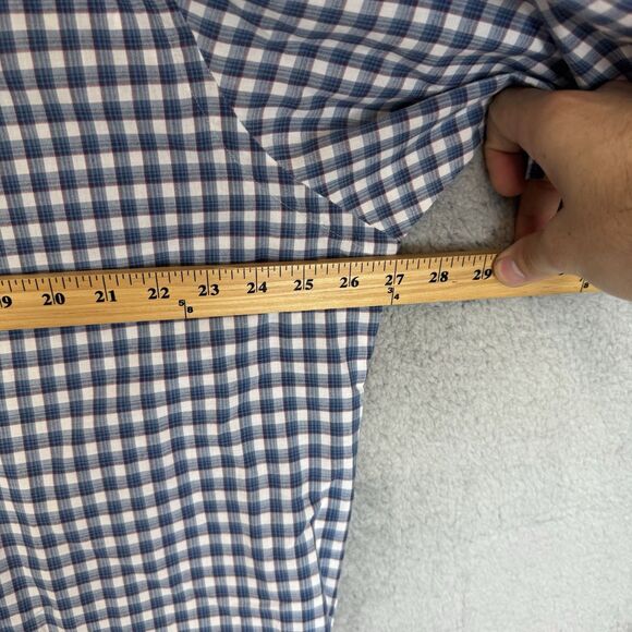 Ralph Lauren Shirt Mens 2XLT Blue Check Short Sleeve Button Down Classic Fit - Picture 5 of 8